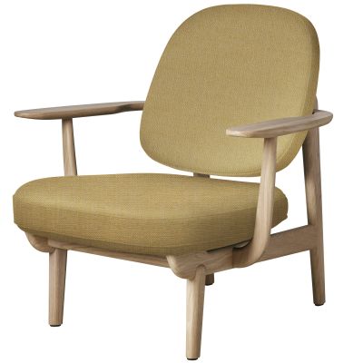 Fred-loungestoel, eikenhout met blanke lak, Fritz Hansen